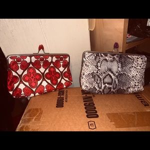 2 new wo tag  -faux nylon womens hand purses